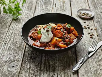 Pork and Butternut Squash Casserole