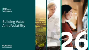 Bord Bia Export Performance and Prospects report 2025-2026 cover image.